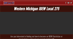 Desktop Screenshot of ibew275.org