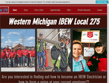 Tablet Screenshot of ibew275.org